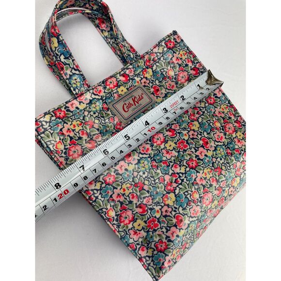 ~ Cath Kids Mini Tote Coated Canvas Bag London Cath Kidston Rare HTF Floral - Picture 7 of 10
